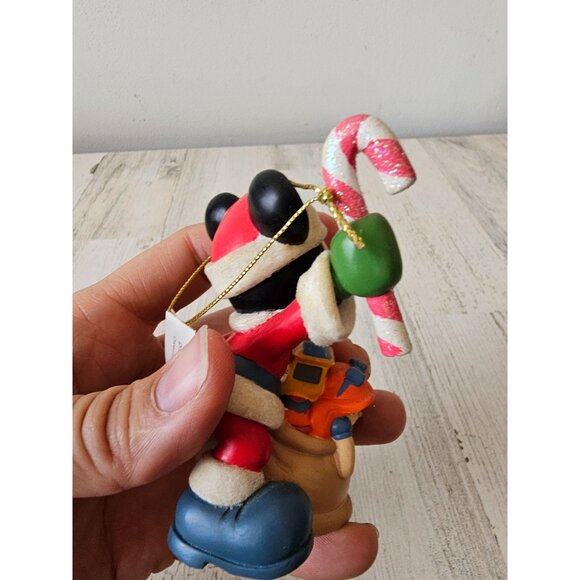 Vintage Mickey mouse Santa toy bag ornament Xmas tree Park - Picture 6 of 8